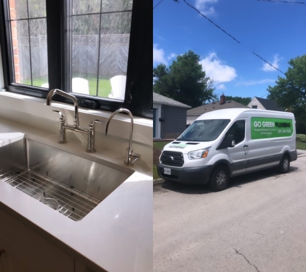 Kitchen Sink Installation and Plumbing Service Van